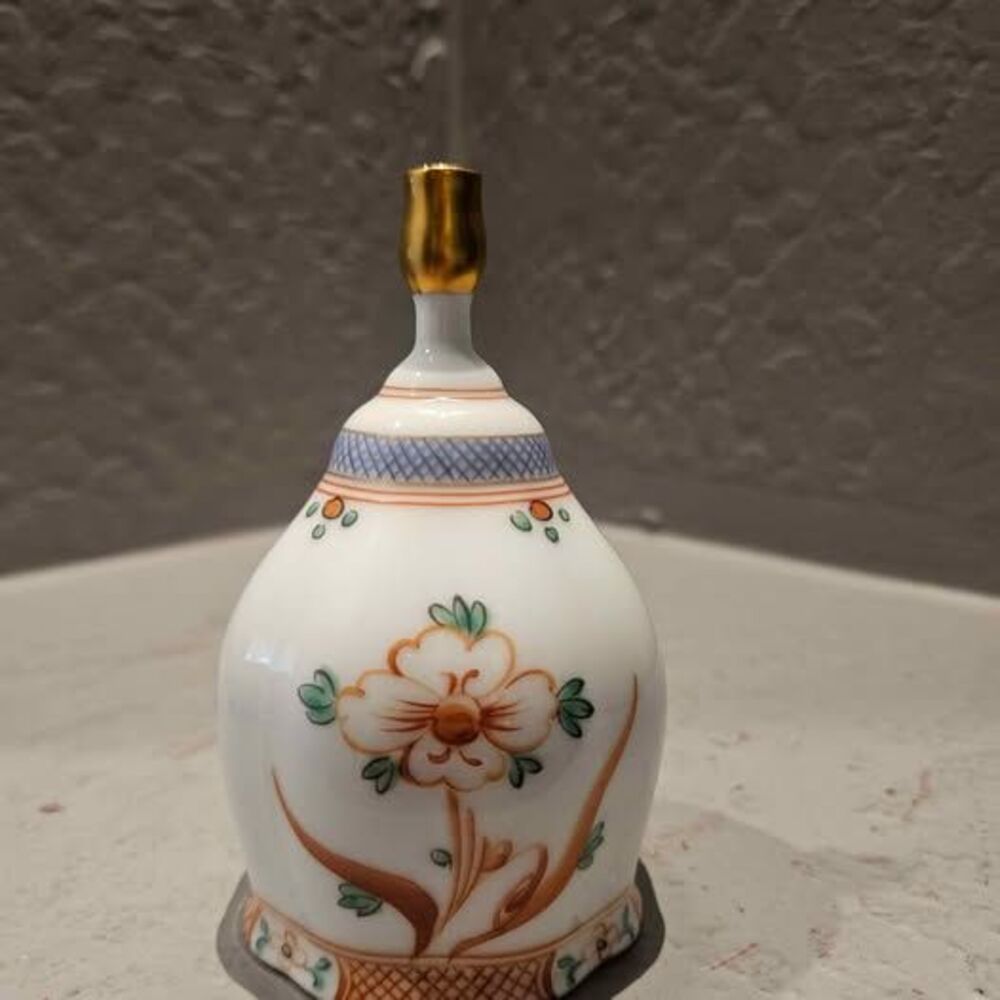 Minton The Danbury Mint Bone China Bell Floral Design Vintage
